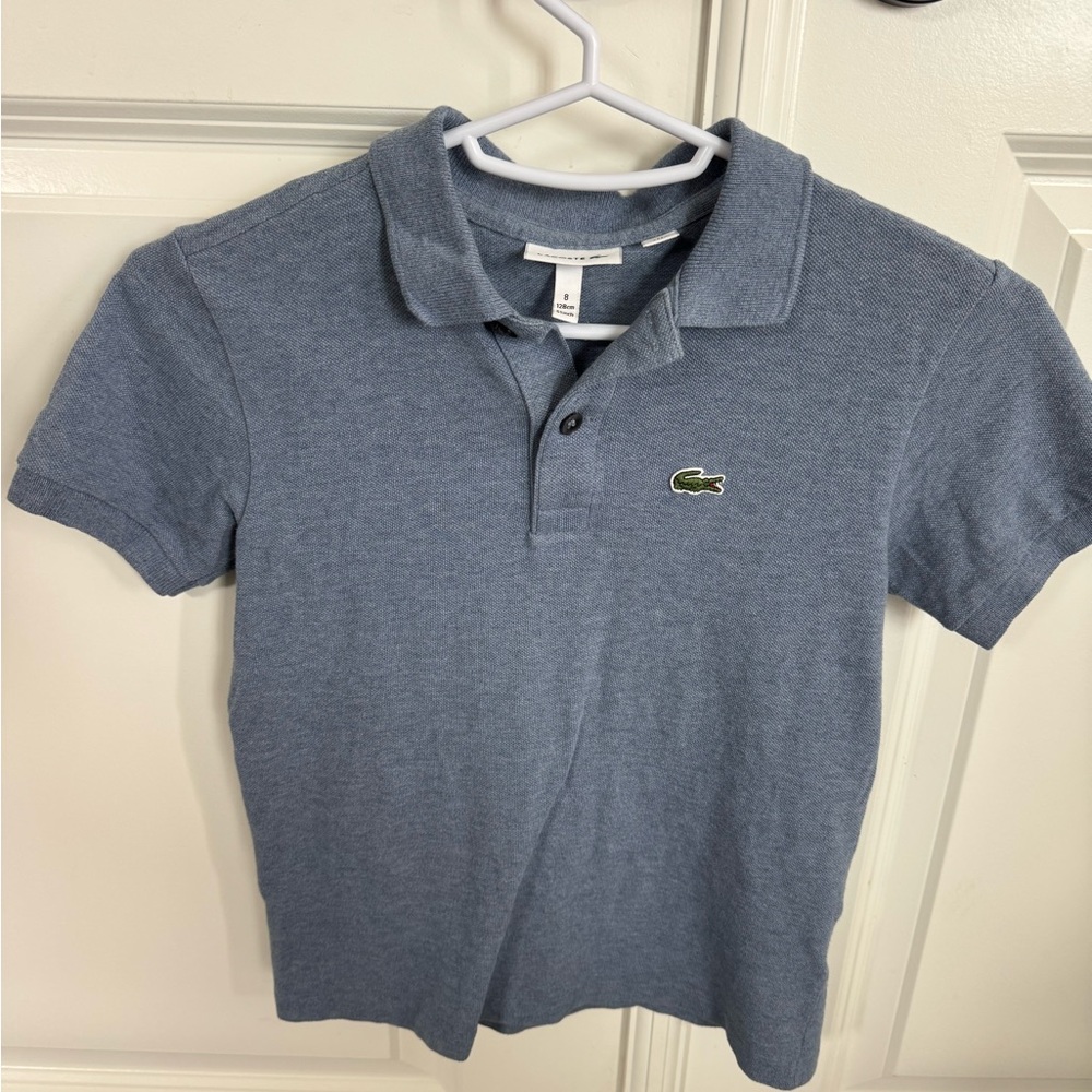 Lacoste Kids Polo Shirt in Blue with Logo boys 8